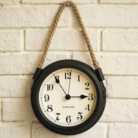 horloge murale scandinave suspendue noire à quartz décorative 