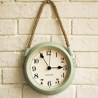 horloge murale scandinave suspendue verte à quartz décorative 