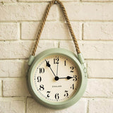 horloge murale scandinave suspendue verte à quartz décorative 