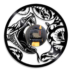 arriere de l'horloge murale en vinyle serpent a