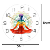 horloge murale zen spirituelle diamètre de 30 cm décorative moderne