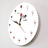 Horloge Murale Originale Verre de Vin et bouteille | Horloge Mania
