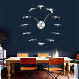 horloge murale stickers pour autocollant muraux avec pistolet pour cuisine