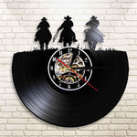 horloge murale vinyle western cowboy