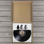 horloge murale vinyle western cowboy paquet