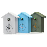 horloge coucou moderne style design avec pendule 3 coloris différents blanc, bleu,vert