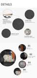 Horloge Scandinave Noir Creusé | Horloge Mania
