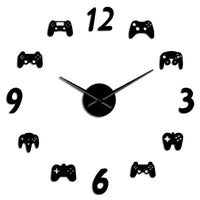 Horloge Stickers Manettes Jeux Videos | Horloge Mania