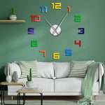 Horloge Stickers Chiffres Multicolores | Horloge Mania