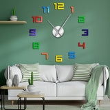 Horloge Stickers Chiffres Multicolores | Horloge Mania