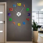 Horloge Stickers Chiffres Multicolores | Horloge Mania