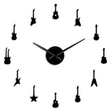 Horloge Stickers Guitares Rock | Horloge Mania