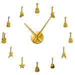 Horloge Stickers Guitares Rock | Horloge Mania