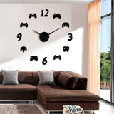 Horloge Stickers Manettes Jeux Videos | Horloge Mania
