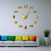 Horloge Stickers Manettes Jeux Videos | Horloge Mania