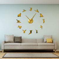 Horloge Stickers Singes | Horloge Mania