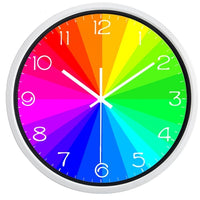 Horloge Moderne Couleurs Arc-en-Ciel | Horloge Mania