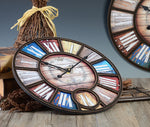 Horloge Industrielle Couleur Estivale | Horloge Mania