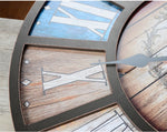 Horloge Industrielle Couleur Estivale | Horloge Mania