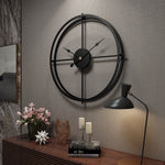 Horloge Industrielle Boussole Noir | Horloge Mania