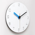 Horloge Scandinave Aiguilles Bleu | Horloge Mania