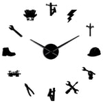 Horloge Stickers Electricien | Horloge Mania