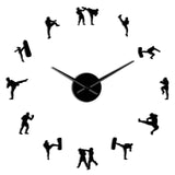 Horloge stickers Arts Martiaux | Horloge Mania
