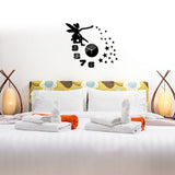 Horloge Stickers Fée | Horloge Mania