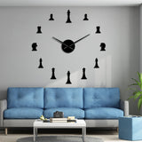 Horloge Stickers Jeu d'Échec | Horloge Mania