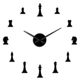 Horloge Stickers Jeu d'Échec | Horloge Mania