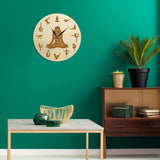 Horloge Bois </br> Positions Yoga