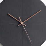 Horloge Murale Scandinave Noir en bois épurée| Horloge Mania