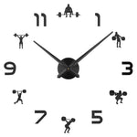Horloge Stickers Haltérophilie | Horloge Mania
