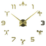 Horloge Stickers Haltérophilie | Horloge Mania