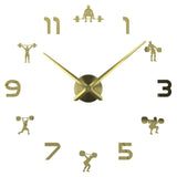 Horloge Stickers Haltérophilie | Horloge Mania