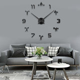 Horloge Stickers Haltérophilie | Horloge Mania
