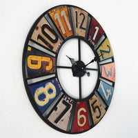 Horloge Industrielle Colorée | Horloge Mania