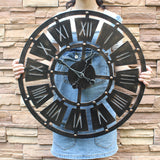 Horloge Industrielle Effet Petits Points | Horloge Mania