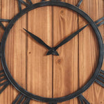 Horloge Industrielle Bois et Métal | Horloge Mania