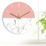 Horloge Murale Scandinave Blanc et Pastel | Horloge Mania