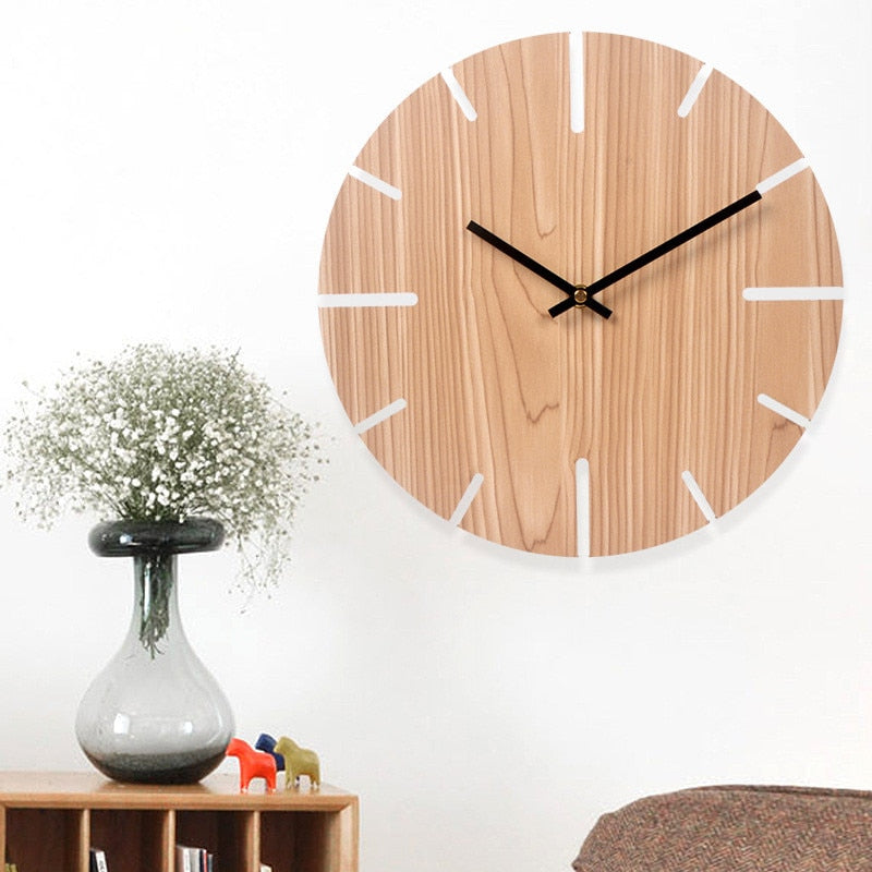 Mini horloge en bois Qualy design - Horloges