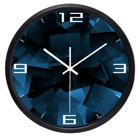 Horloge Moderne Bleu 3D | Horloge Mania