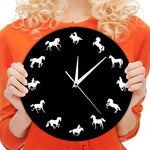 Horloge Originale Chevaux Sauvages | Horloge Mania