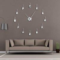 Horloge Stickers Guitares Rock | Horloge Mania