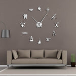 Horloge Stickers Cabinet Dentaire | Horloge Mania