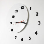 Horloge Originale aux Chiffre Décalés sur le mur | Horloge Mania