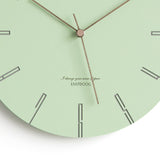 Horloge Scandinave Vert Clair | Horloge Mania