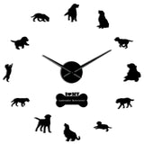 Horloge Stickers Chiens Labrador | Horloge Mania