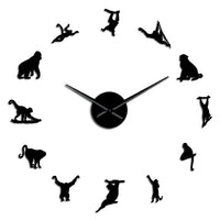 Horloge Stickers Singes | Horloge Mania